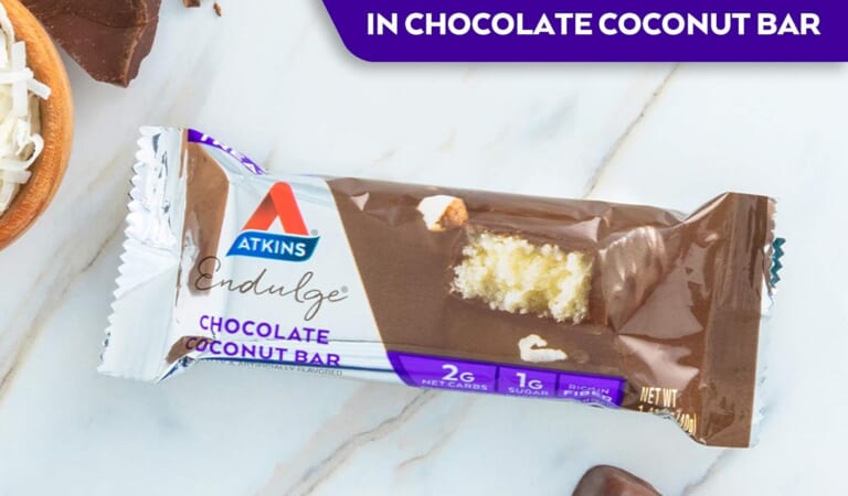 Atkins Endulge Chocolate Coconut Bars 5-Count as low as $4.14 when you buy 2 (Reg. $10.25) + Free Shipping -$0.83/Bar