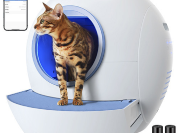 Bring innovation to your cat’s personal space with Els Pet Spaceship Self-Cleaning Litter Box $339.99 After Code (Reg. $549.99) + Free Shipping