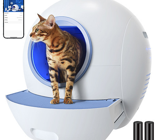 Bring innovation to your cat’s personal space with Els Pet Spaceship Self-Cleaning Litter Box $339.99 After Code (Reg. $549.99) + Free Shipping