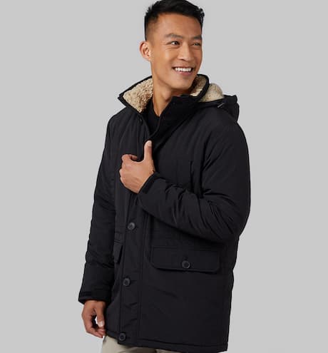 Men's Commuter Tech Sherpa-Lined Parka 