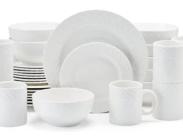 Pfaltzgraff Sloan 32-Piece Embossed Braid Dinnerware Set for $70 + free shipping w/ $99