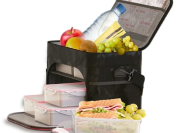 FitRx Insulated Lunch Bag w/ Containers & Ice Packs for $15 + free shipping w/ $35