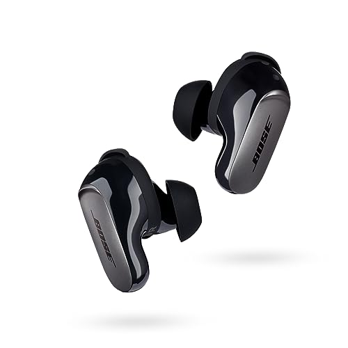 NEW Bose QuietComfort Ultra Wireless Noise Cancelling Earbuds, Bluetooth Earbuds with Spatial Audio and World-Class Noise Cancellation, Black