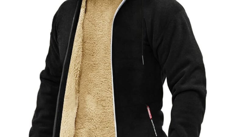 Bettermrcloth Men's Sherpa Lined Hoodie for $19 + $7 s&h