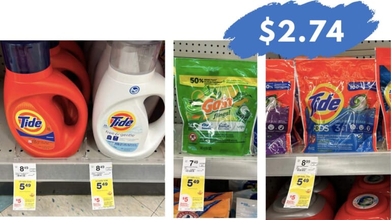 Pick Up $2.74 Gain & Tide Laundry Care at Walgreens