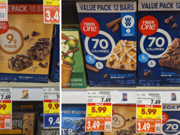 Value Size Boxes Of Fiber One Bars As Low As $3.49 At Kroger (Regular Price $7.49)