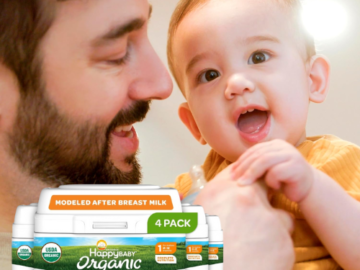 Happy Baby 4-Pack Organic Infant Formula as low as $65.98 After Coupon (Reg. $126) + Free Shipping – $16.50/24 Oz Pack