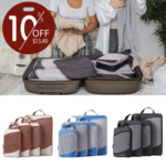 Experience the convenience of organized travel with this Compression Packing Cubes for Travel, 4-Piece as low as $12.99 After Code (Reg. $24.99)