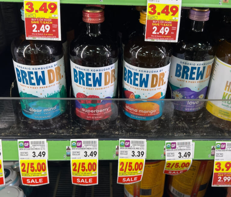 Brew Dr Organic Kombucha Just $1.75 At Kroger (Regular Price $3.49)