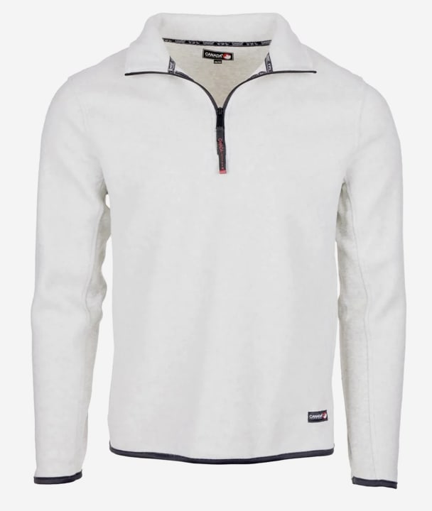 Canada Weather Gear Men's Wool-Verton Reverse 1/4-Zip for $18 + free shipping