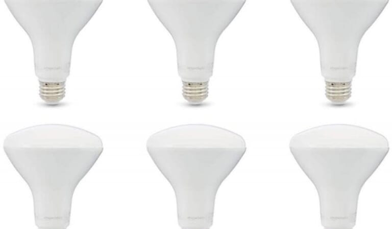 Amazon Basics 65W Equivalent BR30 LED Light Bulb 6-Pack for $10 + free shipping