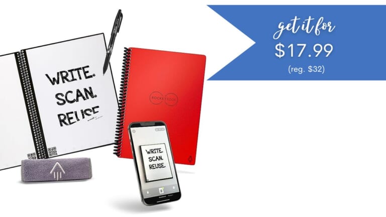 Rocketbook Reusable Notebook $17.99 (reg. $32)