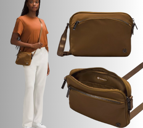 lululemon City Adventurer Crossbody Bag 2.5L, Burnt Caramel $39 Shipped Free (Reg. $58)