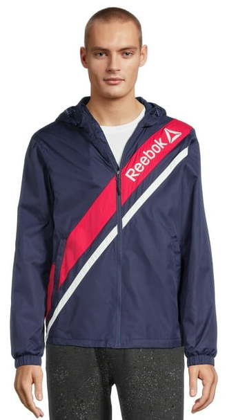 Reebok Men's Retro Windbreaker Jacket for $17 + free shipping w/ $35