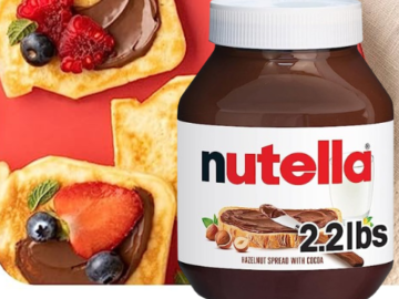 Nutella Hazelnut Spread With Cocoa For Breakfast, 2.2-Lbs Jar as low as $6.50 EACH when you buy 4 (Reg. $10.40) + Free Shipping