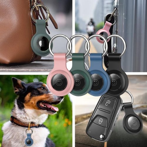 Apple Airtag Silicon Protective Holder w/ Keychain, 4-Pack $2.80 After Code + Coupon (Reg. $7) – 70¢ Each