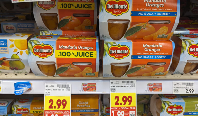 4-Packs Of Del Monte Fruit Just $1.99 At Kroger