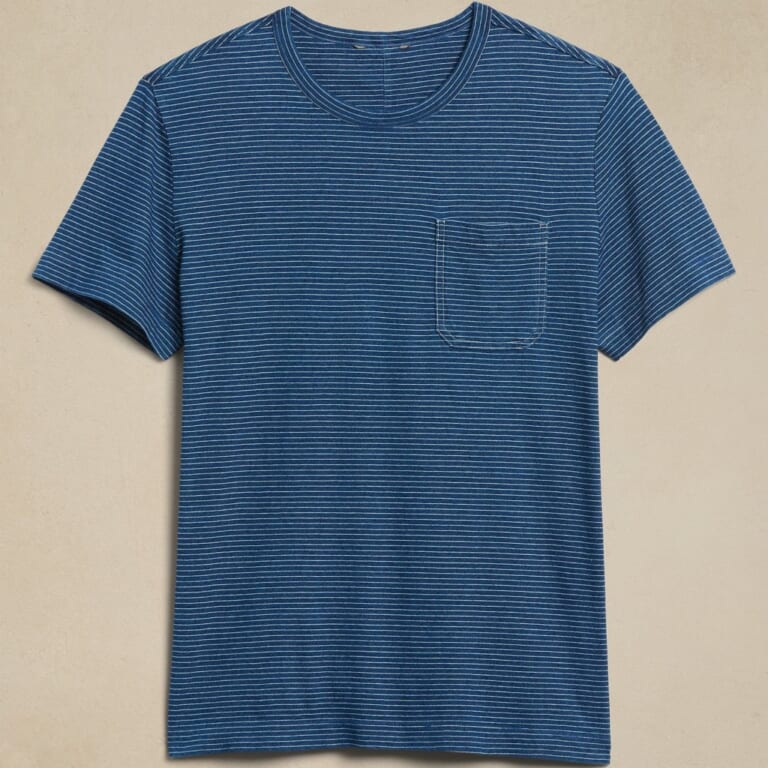 Banana Republic Factory Men's Indigo T-Shirt for $11 in cart + free shipping w/ $50