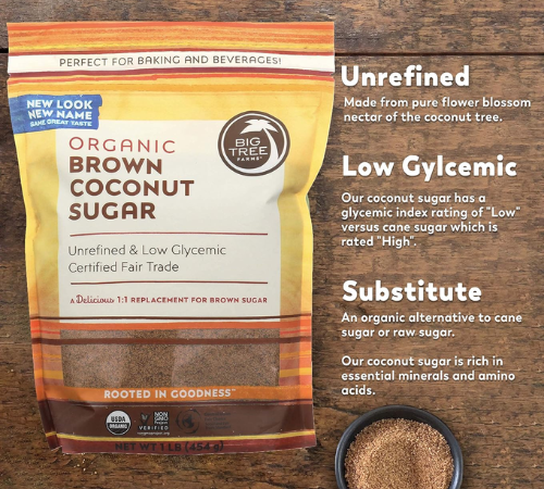 Big Tree Farms Organic Brown Coconut Sugar, 1-LB as low as $3.35 After Coupon (Reg. $5.59) + Free Shipping