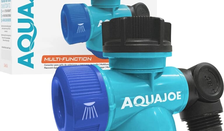 Aqua Joe Outdoor Faucet / Garden Hose Tap Connector for $5 + free shipping w/ $35