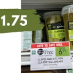 $1.75 Cleveland Kitchen Dill Pickles (reg. $6.99)