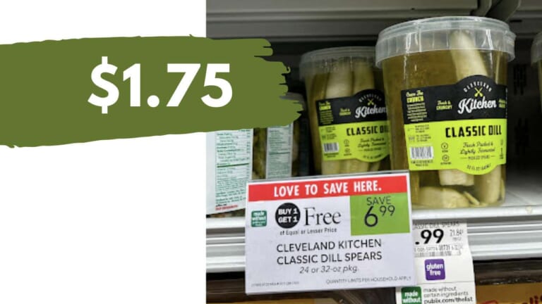 $1.75 Cleveland Kitchen Dill Pickles (reg. $6.99)