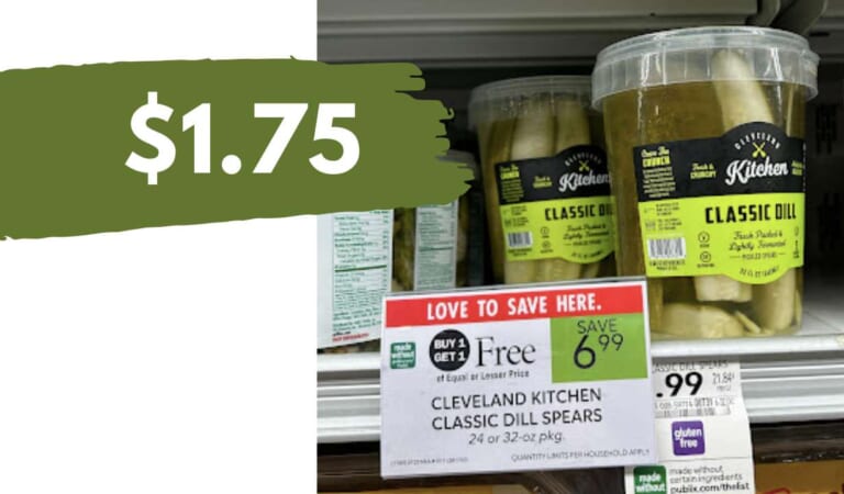 $1.75 Cleveland Kitchen Dill Pickles (reg. $6.99)