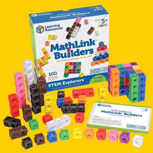 Learning Resources STEM Explorers MathLink Builders Linking Cubes, 100-Piece $5 (Reg. $20)