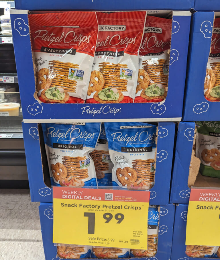 Snack Factory Pretzel Crisps As low As $1.99 At Kroger