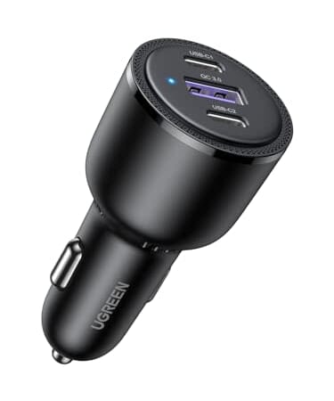 Ugreen 69W 3-Port Car Charger for $20 + free shipping w/ $20