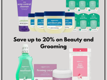 Save up to 20% on Beauty and Grooming from Amazon Brands as low as $3.42 Shipped Free (Reg. $4.59+)