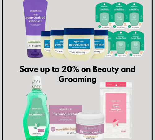 Save up to 20% on Beauty and Grooming from Amazon Brands as low as $3.42 Shipped Free (Reg. $4.59+)