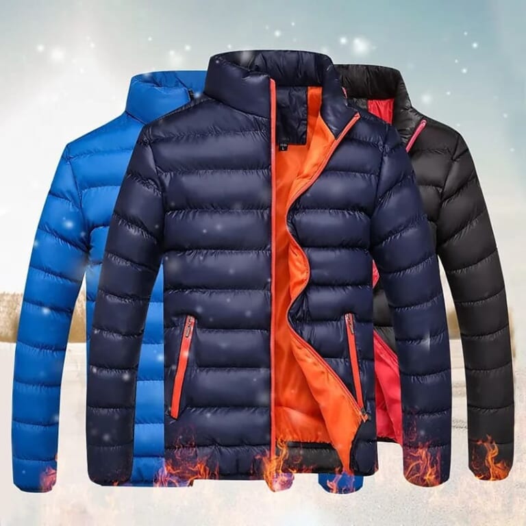 Men's Quilted Puffer Jacket for $21 + free shipping