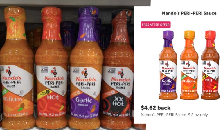 FREE Nando’s Peri-Peri Sauce with Ibotta Offer!