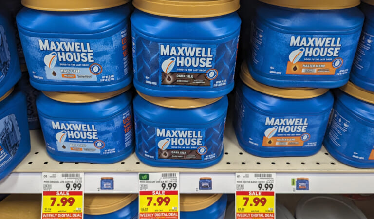 Big Containers Of Maxwell House Coffee Just $5.99 At Kroger