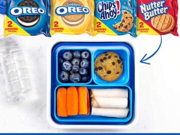 OREO Original, OREO Golden, CHIPS AHOY! & Nutter Butter Cookies Snack Packs, 56-Count as low as $13.55 After Coupon (Reg. $22.58 ) + Free Shipping – 24¢/ 2-cookie snack pack or 12¢/ cookie