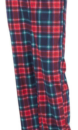 Eddie Bauer Men's Plaid Microfleece Pants for $18 for 2 + free shipping