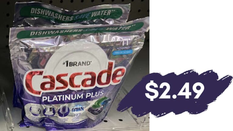 $2.49 Cascade Platinum Plus Dishwasher Pacs | Kroger Mega Deal