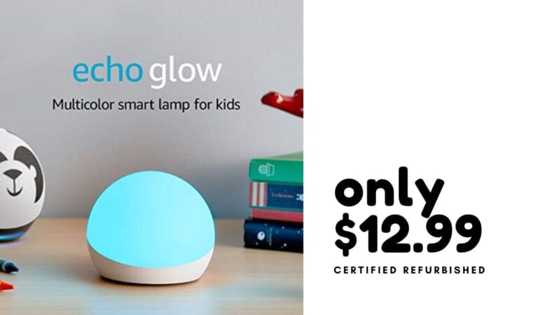 Amazon Echo Glow Refurbished $12.99 Shipped