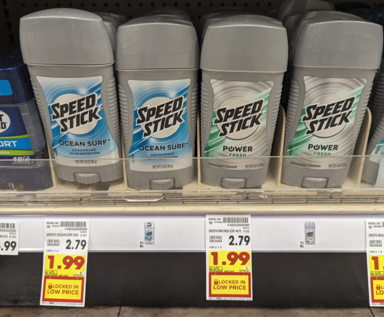 Speed Stick Deodorant As Low As $1.24 At Kroger