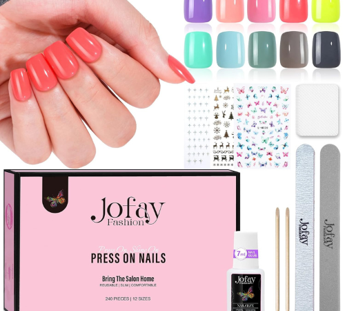 Bring the salon experience home for less with stylish Press On Nails 10-Packs (240-Piece) from $15.99 After Coupon (Reg. $19.99+)