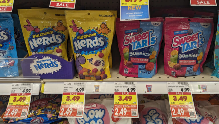 Nerds & SweeTarts Bags Just $2.49 At Kroger (Regular Price $4.99)