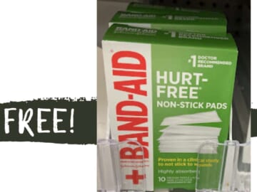 FREE Band-Aid Non-Stick Pads or Paper Tape Wrap