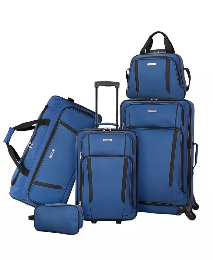 Tag Freehold 5-Piece Softside Spinner Luggage Set for $70 + free shipping