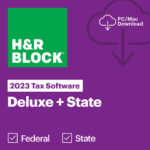 H&R Block Tax Software Deluxe Federal + State 2023 for PC / Mac for $20