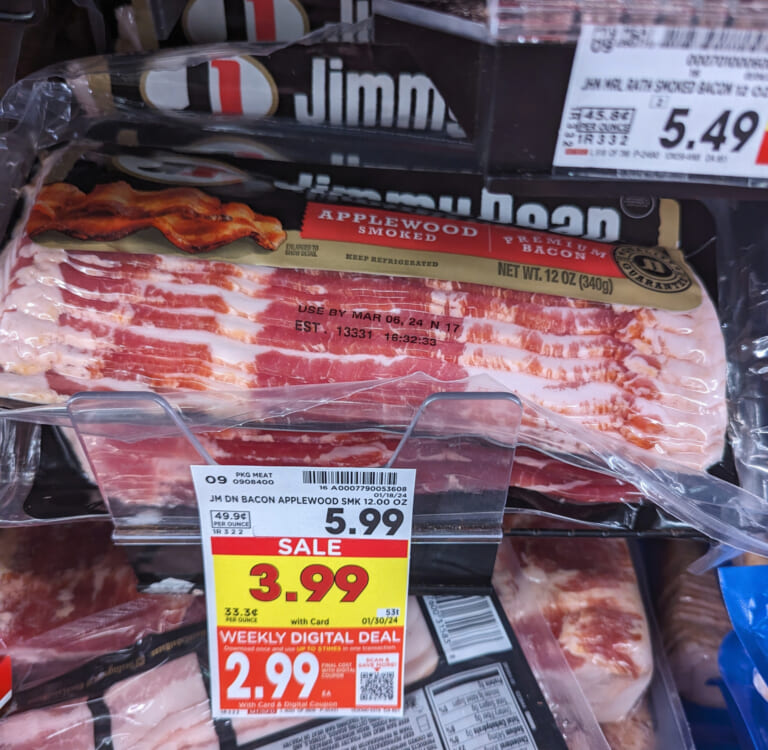 Jimmy Dean Bacon Just $2.99 At Kroger