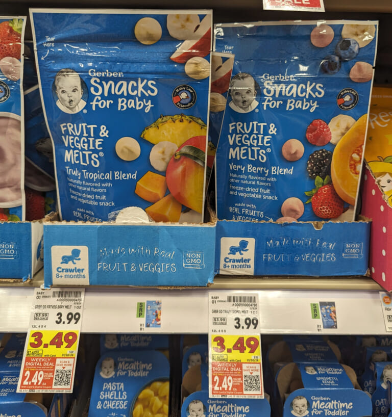 Grab Gerber Melts For Just $2.12 Per Pack At Kroger