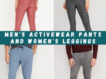 2 Days Only! Men’s Activewear Pants and Women’s Leggings from $12 (Reg. $26.99)