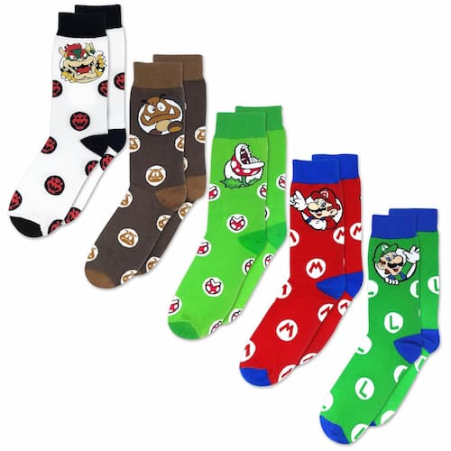 Super Mario Crew Socks