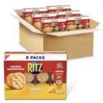 RITZ Cheese Sandwich Crackers, 48 Snack Packs (6 Boxes, 6 Crackers Per Pack)